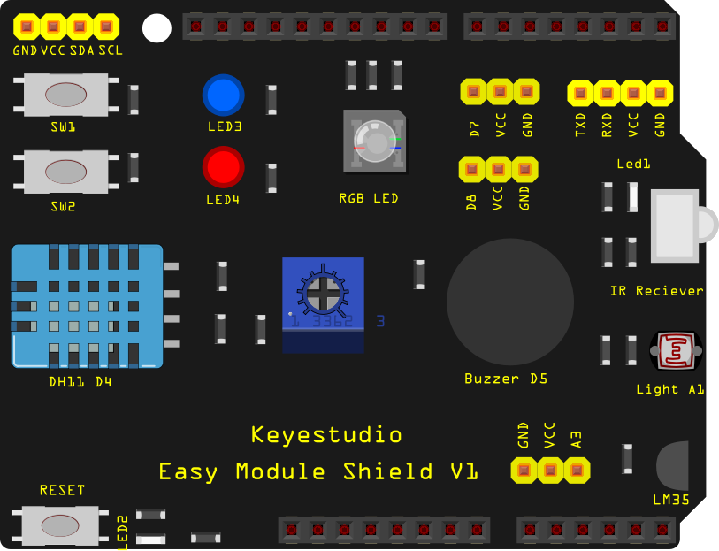 Shield multifunzione Keyestudio KS0183